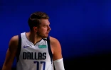 Luka Doncic lors du match de premier tour de playoffs de Dallas contre les Los Angeles Clippers le 30 août 2020 à Lake Buena Vista, Floride.