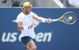 Rafael Nadal s'entraîne en vue de son entrée en lice à l'US Open à Flushing Meadows, le 26 août 2022 