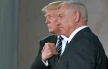Donald Trump au côté du Premier ministre israélien Benjamin Netanyahu, à Jérusalem, le 23 mai 2017