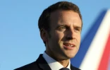 Le président Emmanuel Macron le 3 mai 2018 à l'aéroport de Nouméa, en Nouvelle-Calédonie