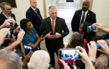 Le président républicain de la Chambre des représentants Kevin McCarthy, le 25 mai 2023 au Capitole à Washington