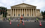 L'Espagnole Rakel Mateo Uriarte lors du para-triathlon de Paris, le 19 août 2023