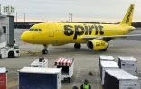 Un Airbus A320 de la compagnie américaine Spirit, à Baltimore (Etats-Unis) le 30 novembre 2019