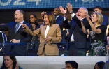 Kamala Harris, à la convention démocrate de Chicago, le 19 août 2024