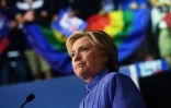Hillary Clinton lors d'un meeting le 30 octobre 2016 Ă Wilton Manors en Floride
