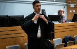 Mourad Battikh, avocat des proches de Delphine Jubillar, à la cour d'assises du Tarn, à Albi, le 8 octobre 2025