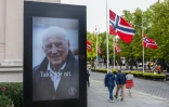 "Merci pour tout": un portrait du défunt roi Harald V de Norvège affiché par l'Université d'Oslo, le 8 septembre 2026