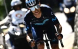 L'Espagnol Carlos Verona, en route vers la victoire dans la 7e et avant-dernière étape du Critérium du Dauphiné, disputée entre Saint-Chaffrey et Vaujany, le 11 juin 2022