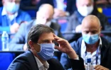 Florian Grill, le président de la Ligue d'Ile-de-France, réagit à sa défaite aux élections à la présidence de la FFR, le 3 octobre 2020 à Marcoussis 