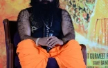 Le gourou de la secte Dera Sacha Sauda (DSS) Gurmeet Ram Rahim Singh, le 8 septembre 2015 à Mumbai