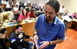 Le chef de Podemos, Pablo Iglesias, le 26 avril 2016, à Madrid