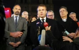 Edouard Philippe et Emmanuel Macron, le 15 avril 2019, au chevet de Notre-Dame