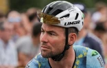 Le cycliste Mark Cavendish au départ de la 3e étape du Tour de France à Amorebieta-Etxano en Espagne, le 3 juillet 2023