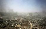 Une photo montre les énormes  destructions dans la vieille ville de Mossoul, le 9 juillet 2017
