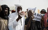 Un prédicateur soufi participe à une manifestation contre la France et l'ONU le 10 janvier 2020 à Bamako