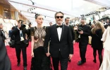 Les acteurs Joaquin Phoenix et Rooney Mara sur le tapis rouge de la 92e cérémonie des Oscars, le 9 février 2020 à Hollywood, en Californie