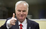 Ratko Mladic, l'ex-chef militaire des Serbes de Bosnie, lors de son procès au tribunal de La Haye, le 22 novembre 2017