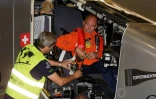 Bertrand Piccard à bord de Solar Impulse peu avant son décollage le 20 juin 2016 à New York