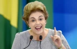 La présidente brésilienne Dilma Rousseff, le 22 mars 2016 à Brasilia