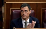 Le leader du Parti socialiste ouvrier espagnol Pedro Sanchez, le 31 mai 2018 au Parlement Ă Madrid