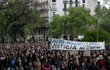 Manifestation à Buenos Aires en Argentine le 27 septembre 2025 après le meurtre de trois jeunes femmes