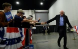 Le candidat à l'investiture démocrate Bernie Sanders lors d'un meeting de campagne en Caroline du Sud, le 26 février 2020 à Myrtle Beach