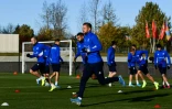 Le milieu islandais Gylfi Sigurdsson lors d'un entraînement, le 10 octobre 2019 à   Reykjavik