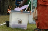 Une Ougandaise dépose son bulletin dans l'urne le 18 février 2016 à Nasuti dans la région de Mukono