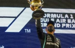 Le pilote britannique Lewis Hamilton, vainqueur du Grand Prix de BahreĂŻn, le 28 mars 2021 sur le circuit international de Sakhir