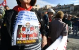 Manifestation contre la politique sociale du président Macron, le 9 octobre 2018 à Montpellier