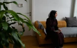 La Ouïghoure Nursimangul Abdureshid  lors d'une interview avec l'AFP, le 12 mai 2022 à Istanbul, en Turquie