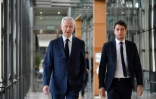 Le ministre de l'Economie et des Finances Bruno Le Maire (gauche) et Gabriel Attal, alors ministre chargé des Comptes publics, photographiés au ministère de l'Economie et des Finances à Paris le 19 juin 2023