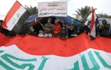 Des Irakiens manifestent contre la classe politique le 27 décembre 2019 sur la place Tahrir, à Bagdad