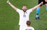 L'attaquant français Karim Benzema buteur lors du match de groupes de l'Euro contre le Portugal, à Budapest, le 23 juin 2021