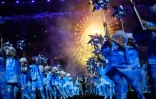 Des danseurs lors de la cérémonie de clôture des Jeux Paralympiques au stade du Maracana, le 18 septembre 2016 à Rio