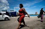 Natasha Young, au port de Nassau (Bahamas), le 8 septembre 2019