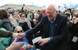 Bernie Sanders en campagne à Cedar Rapids dans l'Iowa dimanche 2 février 2020, à la veille du premier vote des primaires démocrates 