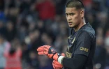 Le gardien du PSG Alphonse Areola lors d'une séance d'entraînement, le 31 mars 2019 à Toulouse 