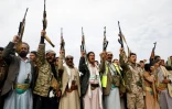 Des combattants shiites Houthis à Sanaa, le 24 août 2017