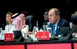 Le chef de la diplomatie russe, Sergueï Lavrov, à la réunion des ministres des Affaires étrangères du G20 à Nusa Dua (Indonésie), le 8 juillet 2022