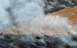 Vue aérienne d'incendies illégaux à Labrea, en Amazonie, dans le nord-ouest du Brésil, le 20 août 2024