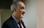 Le chef de la délégation du régime syrien, Bachar al-Jaafari, le 20 avril 2016 à Genève