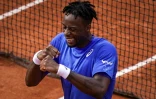 Le Français Gaël Monfils vainqueur de son compétriote Adrian Mannarino au 2e tour de Roland-Garros, le 30 mai 2019 à Paris