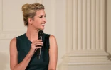 La fille du président des Etats-Unis Donald Trump, Ivanka Trump parle le 1er août 2017 à la Maison Blanche à Washington