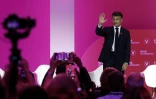 Le président français Emmanuel Macron, le 14 juin 2023 au salon Vivatech, à Paris