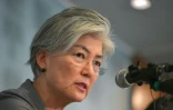 La ministre coréenne des affaires étrangères Kang Kyung-wha lors d'une conférence de presse à Séoul le 3 mai 2019