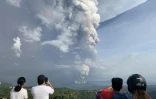 Eruption du volan Taal, le 13 janvier 2020 à 65 km de Manille, aux Philippines