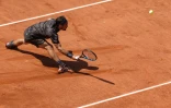 L'Italien Fabio Fognini au 1er tour de Roland-Garros contre le Canadien Felix Auger-Aliassime le 29 mai 2023 à Paris
