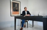 Le dirigeant de l'opposition vénézuélienne Juan Guaido lors d'une interview avec l'AFP à son domicile de Caracas, le 25 aout 2021.