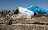 Photo transmise par le Ministère russe de la Sécurité, montrant une partie de l'avion qui s'est écrasé dans la région du Sinaï en Egypte, le 1er novembre 2015 